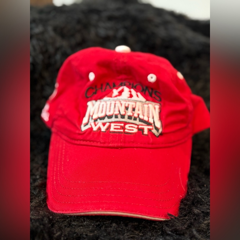 Vintage Otto Utah Football Champion Hat Red 2003-2004 Adjustable Cap MWC